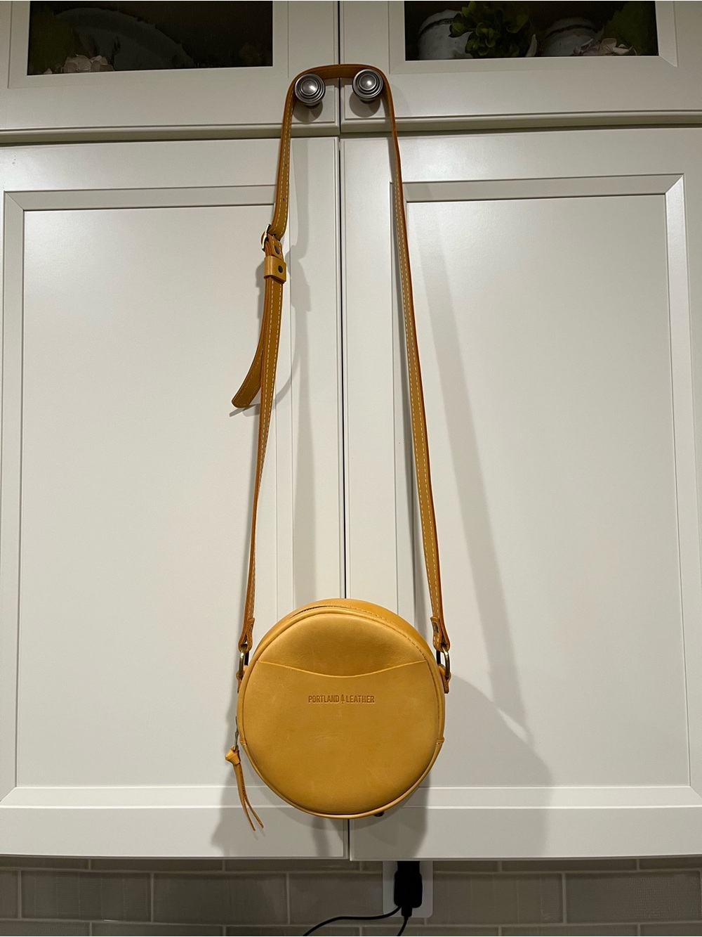 NEW Portland Leather Round Crossbody Bag - Sunflower